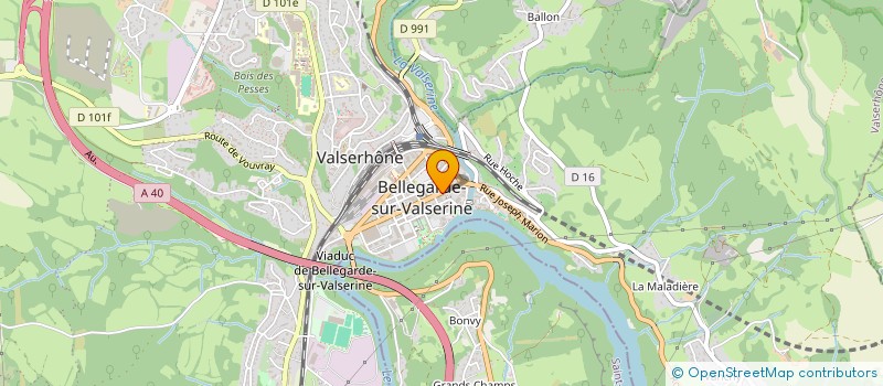 localisation de l'entreprise DESSENE  VALSERHONE