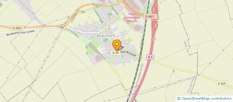 localisation de l'entreprise DESSENNE à HENIN-BEAUMONT