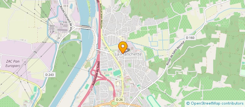 localisation de l'entreprise DESSERRE TRANSPORTS à BOLLENE