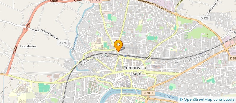 localisation de l'entreprise DESSIBAT à ROMANS-SUR-ISERE