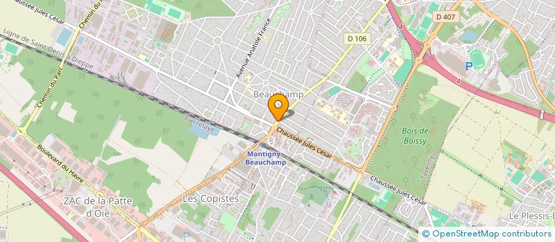 localisation de l'entreprise DESSICAL SARL à BEAUCHAMP