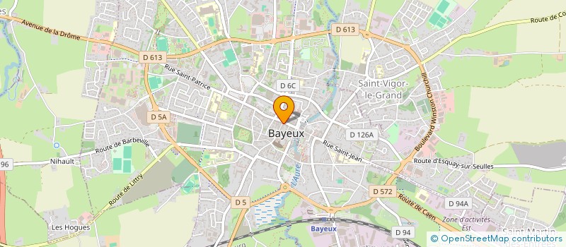localisation de l'entreprise DESSIN A PLUME D'OIE à BAYEUX
