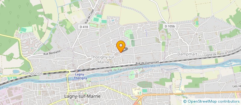 localisation de l'entreprise DESSIN DECORATION ET RENOVATION SARL  THORIGNY-SUR-MARNE