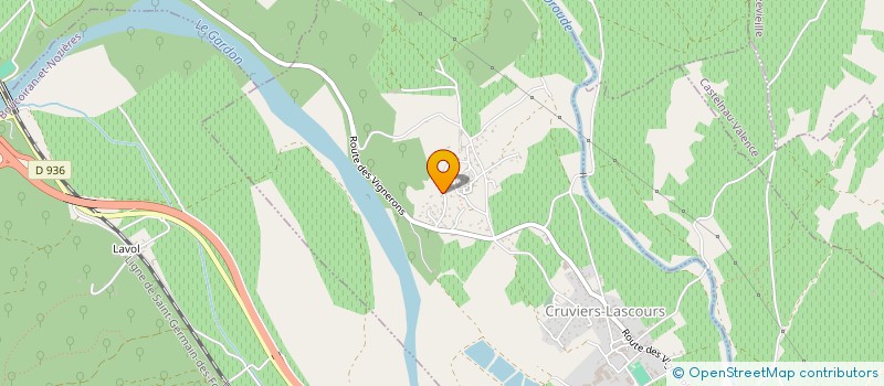 localisation de l'entreprise DESSIN ET CONCEPT  CRUVIERS-LASCOURS