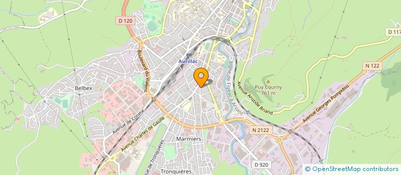 localisation de l'entreprise DESSIN ET MOUVEMENT à AURILLAC