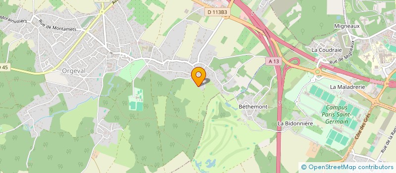 localisation de l'entreprise DESSINATEURS SANS FRONTIERES à ORGEVAL