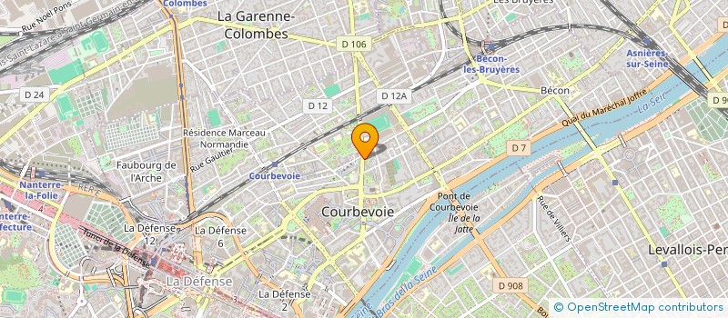 localisation de l'entreprise DESSINER LE VIVANT à COURBEVOIE
