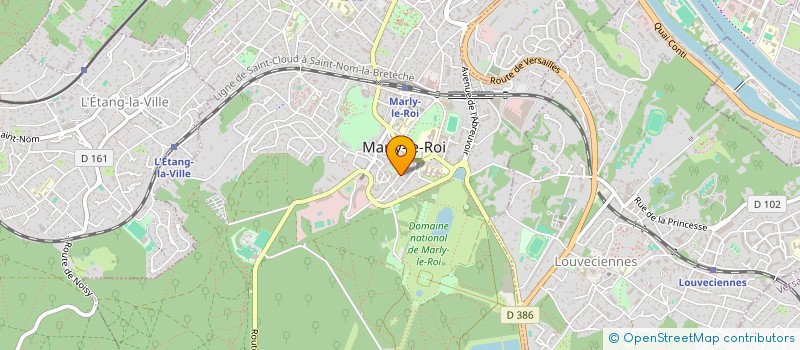 localisation de l'entreprise DESSINS ET ETUDES TECHNIQUES MODERNES  MARLY-LE-ROI