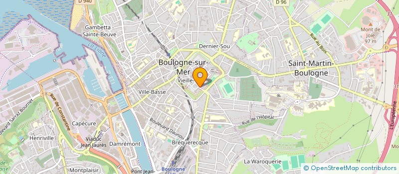 localisation de l'entreprise DESSINS ET METRES DU BATIMENT à BOULOGNE-SUR-MER