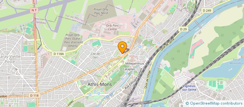 localisation de l'entreprise DESSINS ET TECHNIQUES DE L'INGENIERIE à ATHIS-MONS