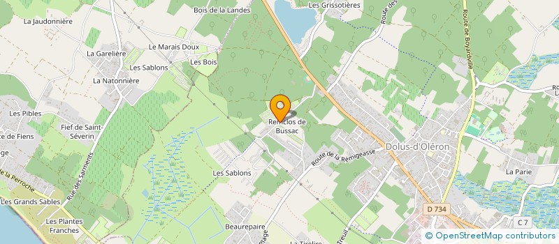 localisation de l'entreprise DESSIRIEX  DOLUS-D'OLERON