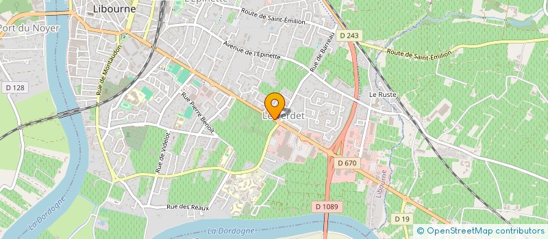 localisation de l'entreprise DESSIS MOTOCULTURE ET CYCLES à LIBOURNE