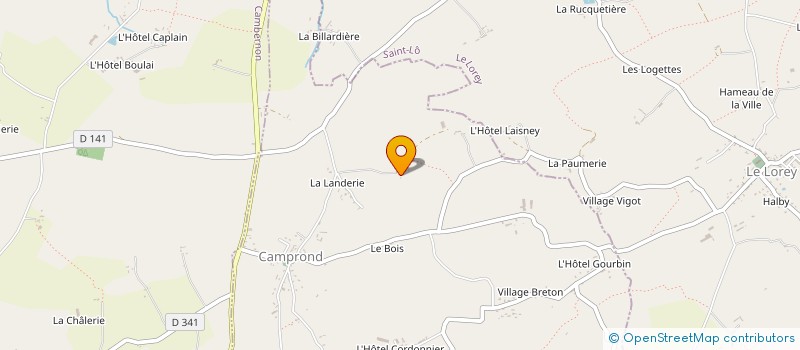 localisation de l'entreprise DESSITOPO à CAMPROND