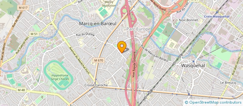 localisation de l'entreprise DESSNY à MARCQ-EN-BARŒUL