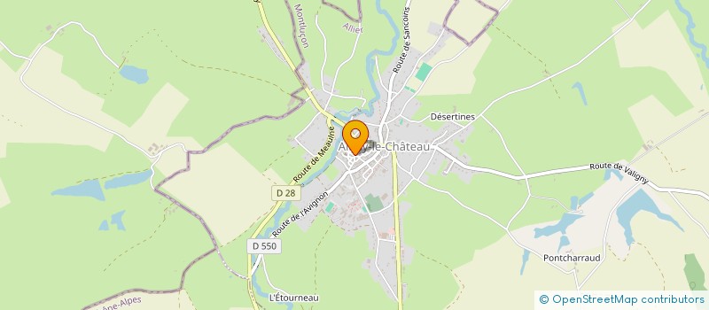 localisation de l'entreprise DESSON ET SES FILS à AINAY-LE-CHATEAU