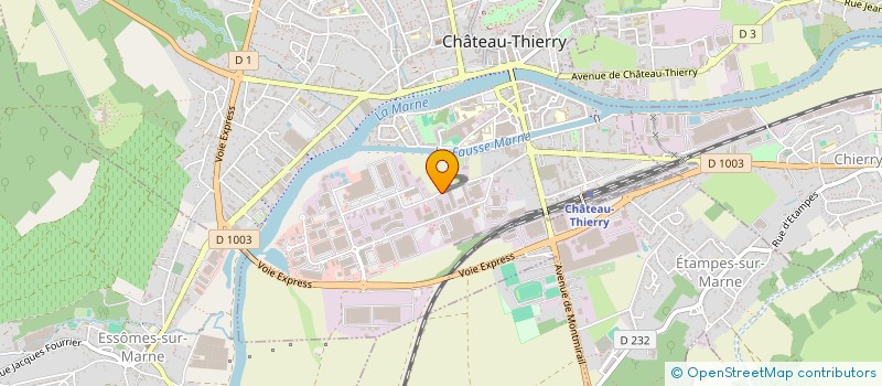 localisation de l'entreprise DESSON IMMO à CHATEAU-THIERRY