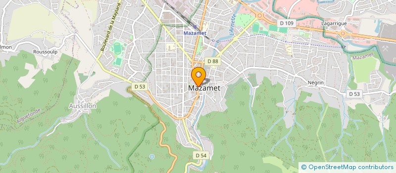 localisation de l'entreprise DESSOUS & CIE  MAZAMET