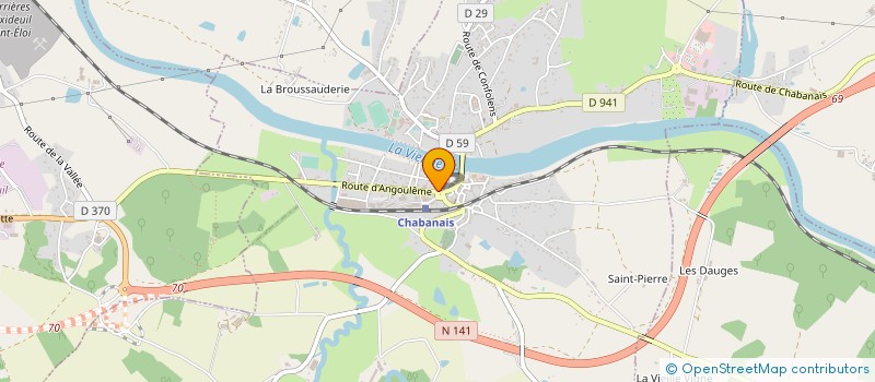 localisation de l'entreprise DESTAMPES EMBALLAGES à ETAGNAC