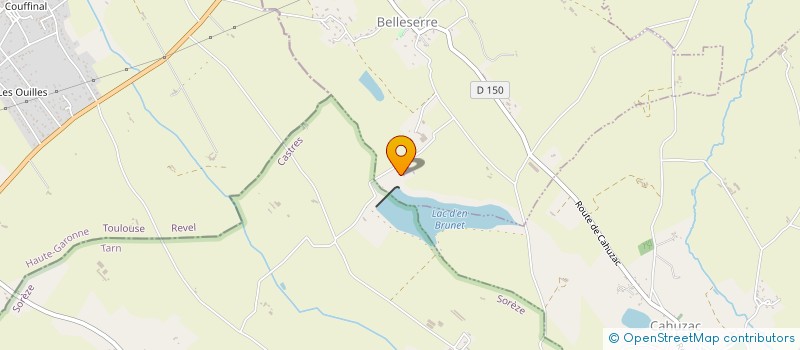 localisation de l'entreprise DESTARAC ET GOUTALI  BELLESERRE