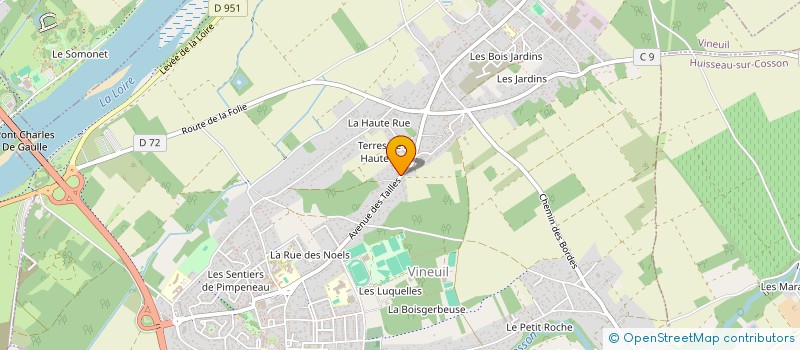 localisation de l'entreprise DESTECKS  VINEUIL