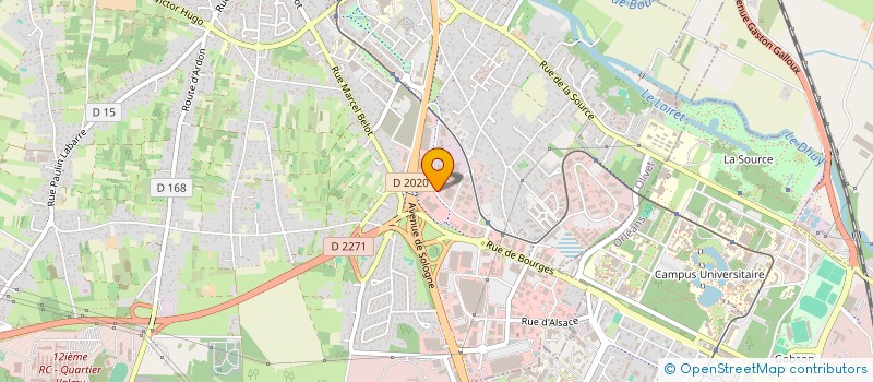 localisation de l'entreprise DESTIA LOC à OLIVET