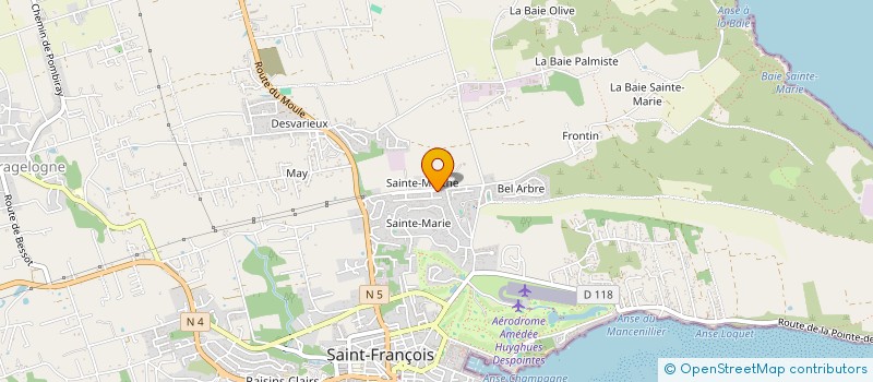 localisation de l'entreprise DESTIN DE FEMMES  SAINT-FRANCOIS