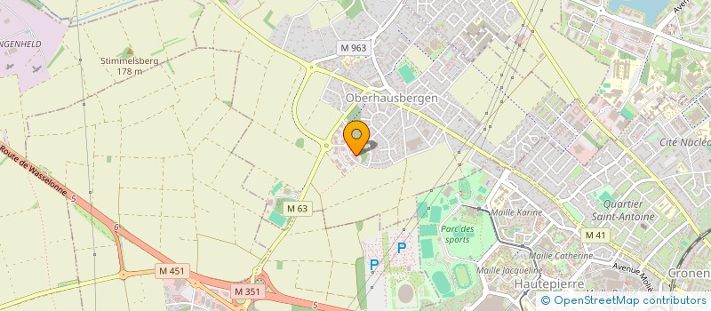 localisation de l'entreprise DESTINATION ALSACE  OBERHAUSBERGEN