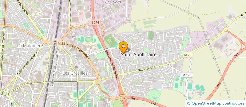 localisation de l'entreprise DESTINATION BIEN-ETRE à SAINT-APOLLINAIRE