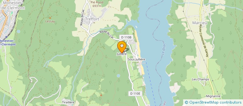 localisation de l'entreprise DESTINATION CAMPING à TREFFORT