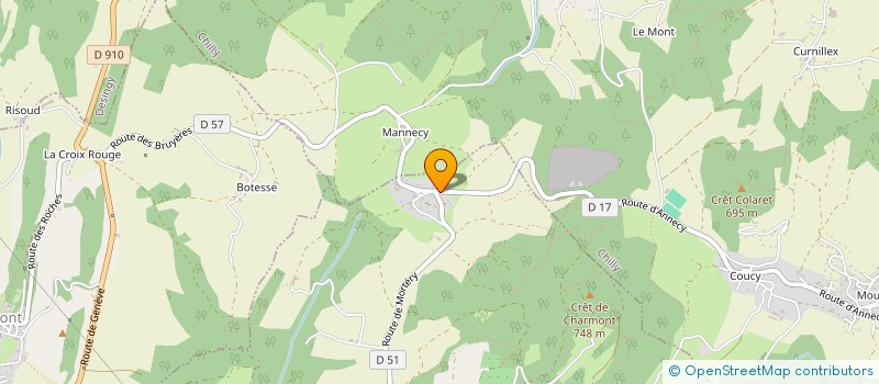 localisation de l'entreprise DESTINATION CRAMPONS  MENTHONNEX-SOUS-CLERMONT