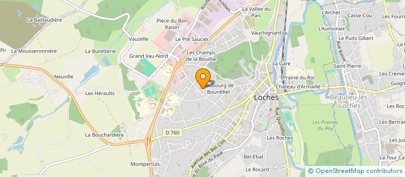 localisation de l'entreprise DESTINATION LOCHES EN TOURAINE à LOCHES