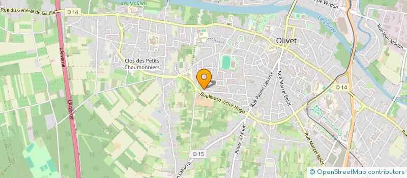 localisation de l'entreprise DESTINATION LOISIRS à OLIVET