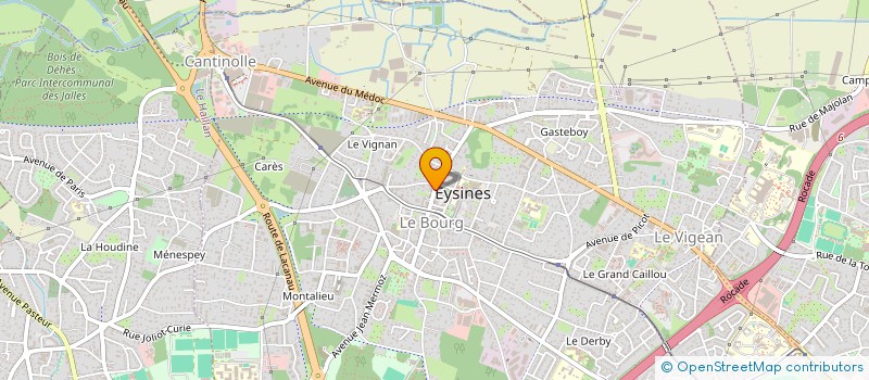 localisation de l'entreprise DESTINATION PERMIS  EYSINES