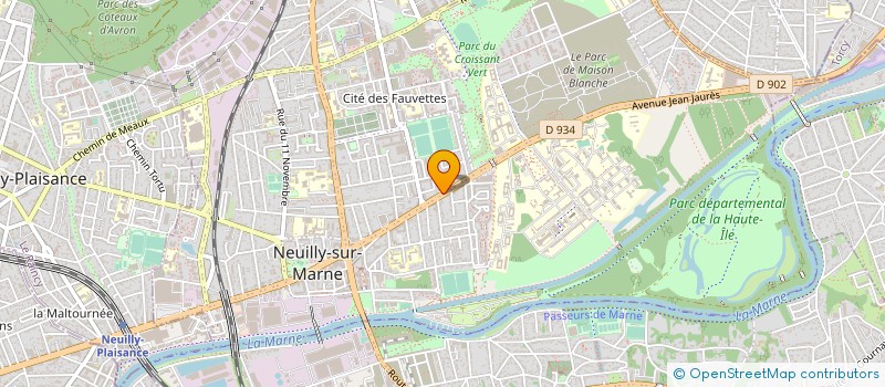 localisation de l'entreprise DESTINATION SPORT à NEUILLY-SUR-MARNE