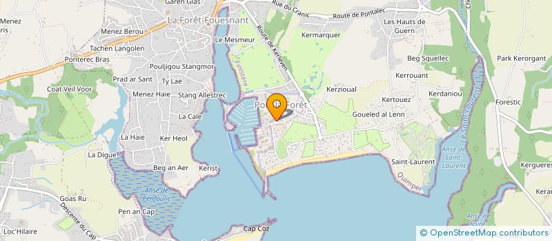 localisation de l'entreprise DESTINATION YACHT  LA FORET-FOUESNANT