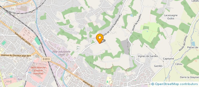 localisation de l'entreprise DESTINEA AGEN VDL à LAFOX