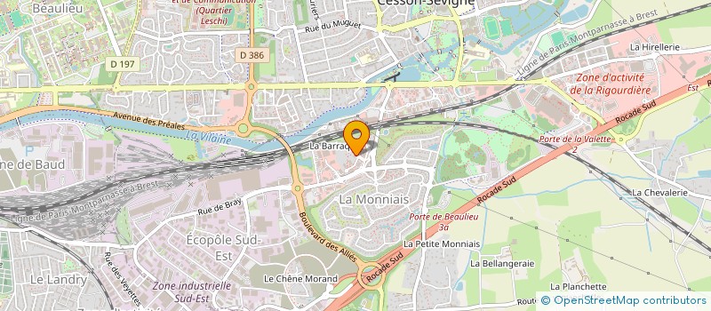 localisation de l'entreprise DESTINEE  CESSON-SEVIGNE