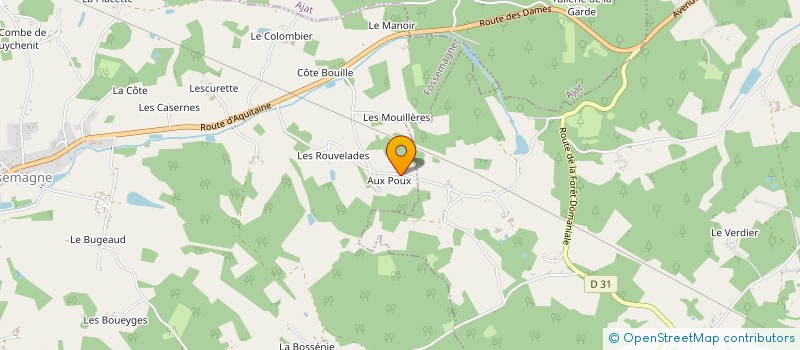 localisation de l'entreprise DESTINEE à FOSSEMAGNE