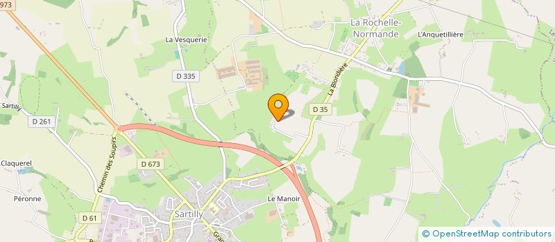 localisation de l'entreprise DESTINEE ROSE à SARTILLY-BAIE-BOCAGE