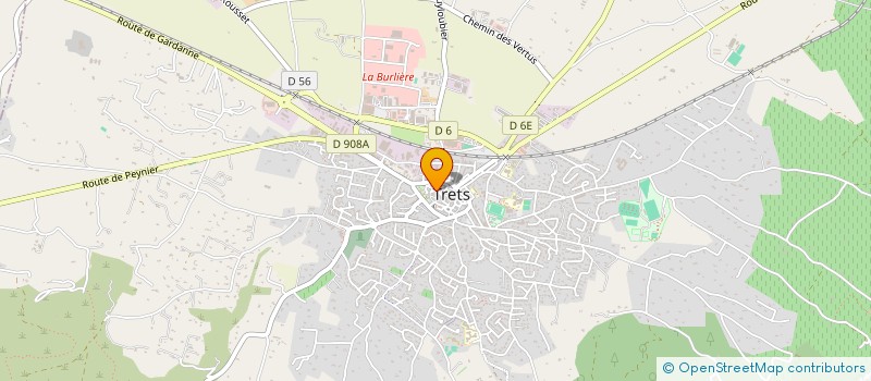 localisation de l'entreprise DESTINEL à TRETS