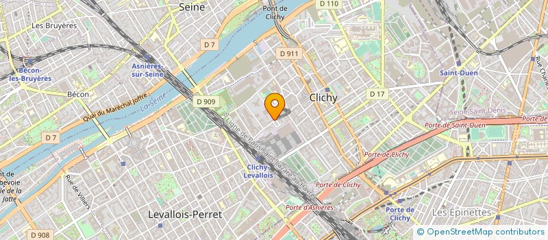 localisation de l'entreprise DESTINY FRANCE PARTENAIRES à CLICHY