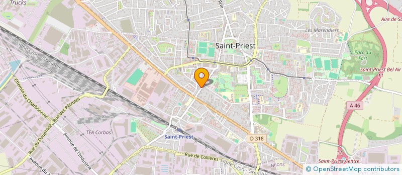 localisation de l'entreprise DESTINYCARS  SAINT-PRIEST