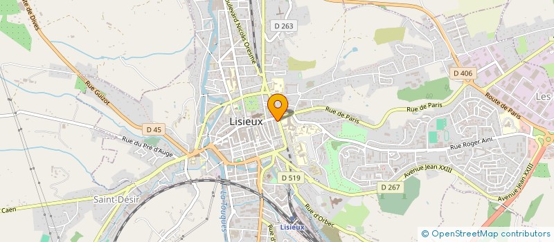 localisation de l'entreprise DESTOCK 14 à LISIEUX