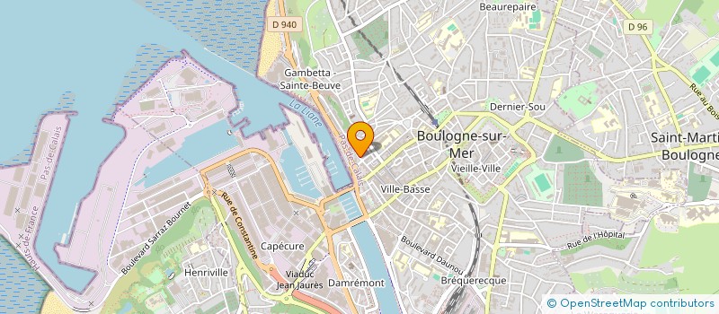 localisation de l'entreprise DESTOCK 62 à BOULOGNE-SUR-MER