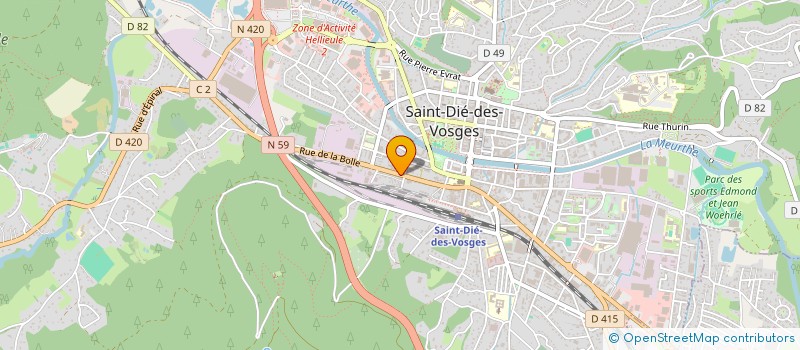 localisation de l'entreprise DESTOCK ALIMENTAIRE à SAINT-DIE-DES-VOSGES