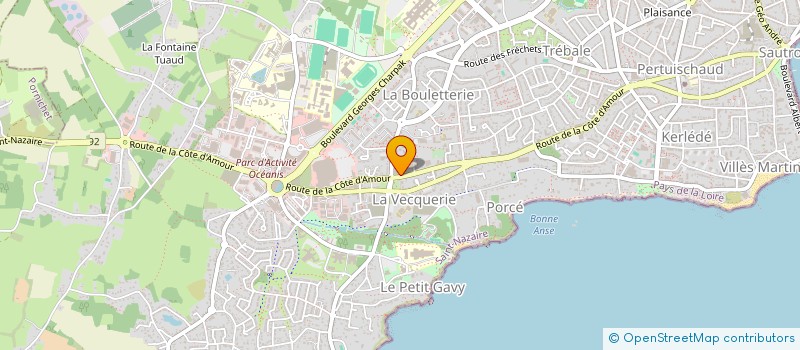 localisation de l'entreprise DESTOCK AVENUE à SAINT-NAZAIRE