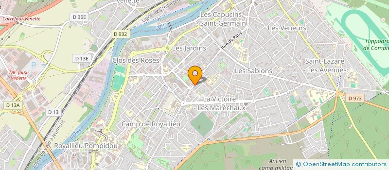 localisation de l'entreprise DESTOCK BARBES à COMPIEGNE