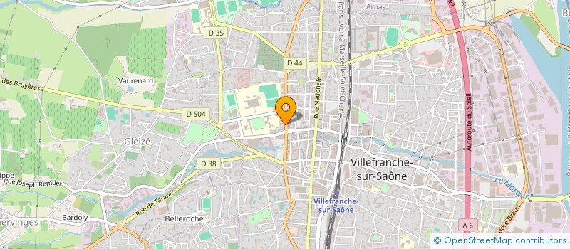 localisation de l'entreprise DESTOCK' CHOC à VILLEFRANCHE-SUR-SAONE