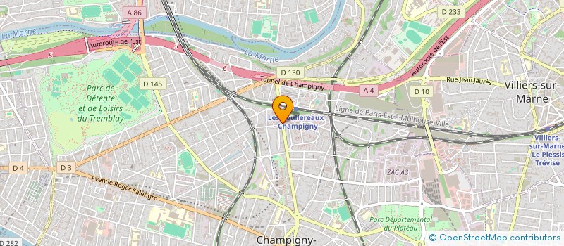 localisation de l'entreprise DESTOCK DISTRIBUTION CHAMPIGNY à CHAMPIGNY-SUR-MARNE
