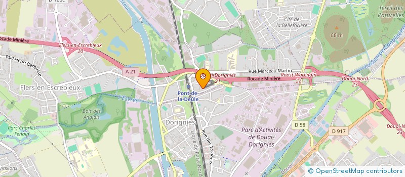 localisation de l'entreprise DESTOCK DISTRIBUTION DOUAI à FLERS EN ESCREBIEUX